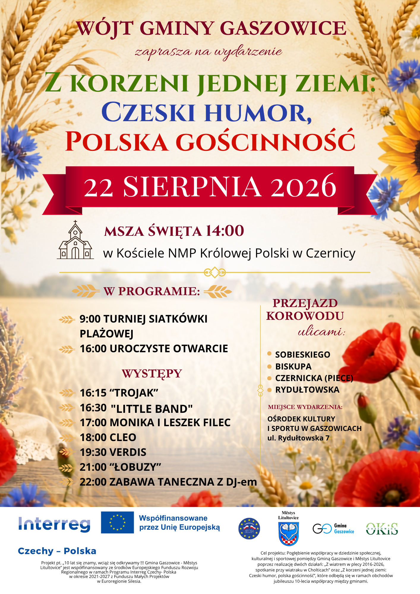 plakat Z korzeni jednej ziemi czeski humor polska gościnność